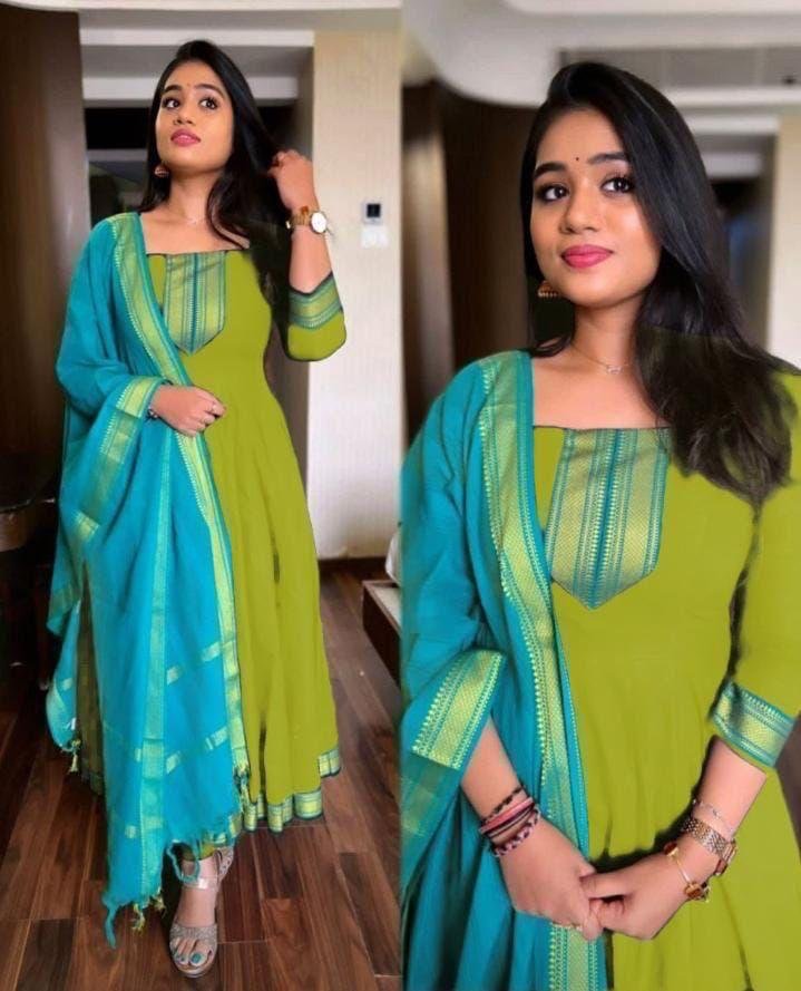 PRESENTING NEW ANARKALI DUPATTA SET S TO 7XL